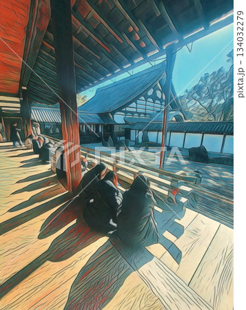 東福寺の石庭 134032279