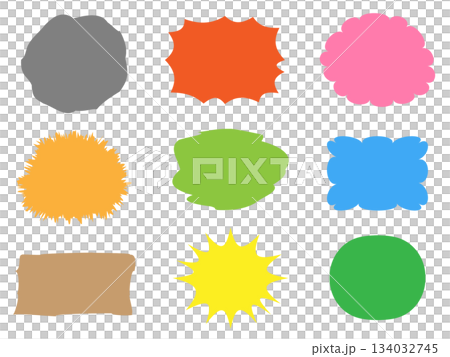 Set of 12 speech bubbles Set of 12 speech bubbles 134032745