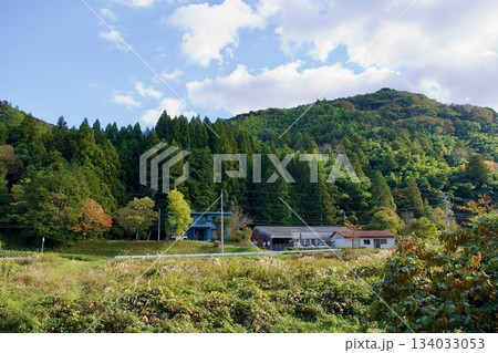 山陰の秋　島根の農村風景 134033053