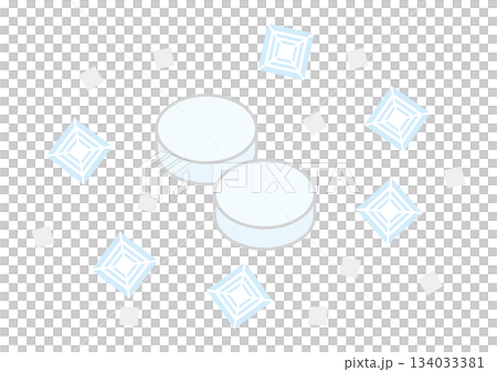 用線條描繪的鹹糖插圖 134033381