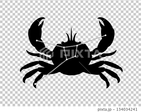 Cancer silhouette illustration Cancer silhouette illustration 134034241
