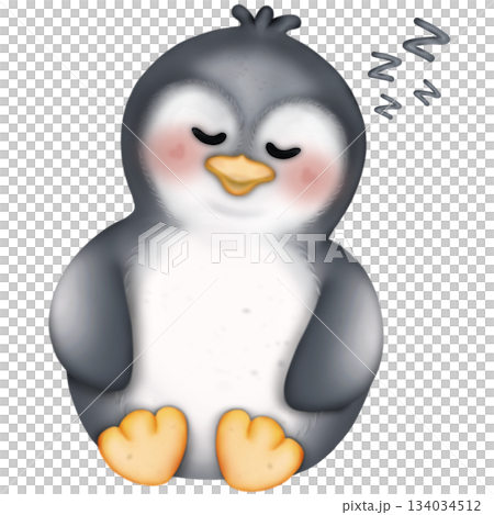 Cute hand drawn penguins collection in winter kids cartoon set. Penguin animal winter, illustration holiday character Cute hand drawn penguins collection in winter kids cartoon set. Penguin animal winter, illustration holiday character 134034512