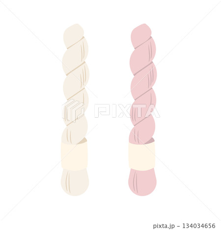 手芸用のしつけ糸のイラスト素材 134034656
