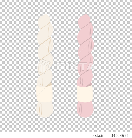 手芸用のしつけ糸のイラスト素材 134034656