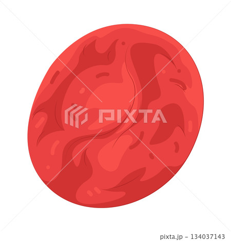 Illustration of red blood cell Illustration of red blood cell 134037143