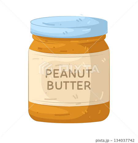 Illustration of peanut butter Illustration of peanut butter 134037742
