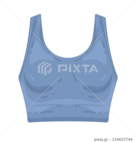 Illustration of sports bra Illustration of sports bra 134037744