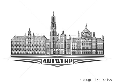 Vector illustration of Antwerp Vector illustration of Antwerp 134038199