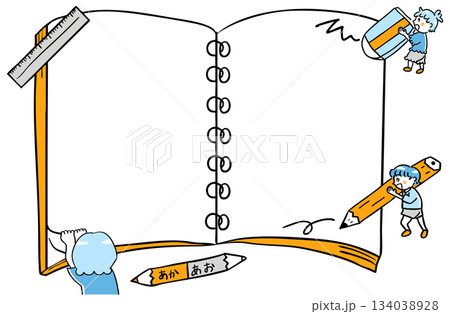 リングノートのフレーム 134038928
