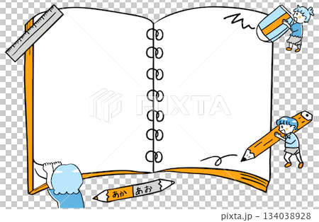 リングノートのフレーム 134038928