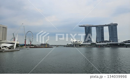 This is marina bay sands with art building This is marina bay sands with art building 134039998