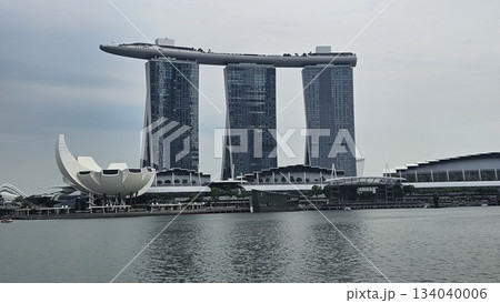 This is marina bay sands with art building 134040006