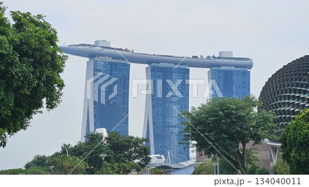 This is marina bay sands with art building 134040011