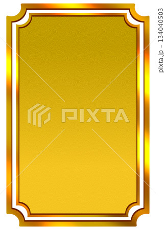 黄色の光沢のあるレトロなフレーム 黄色の光沢のあるレトロなフレーム 134040503