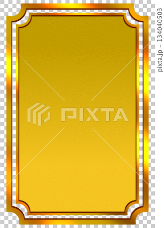 黄色の光沢のあるレトロなフレーム 黄色の光沢のあるレトロなフレーム 134040503