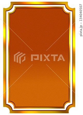 オレンジ色の光沢のあるレトロなフレーム オレンジ色の光沢のあるレトロなフレーム 134040507
