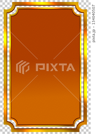 オレンジ色の光沢のあるレトロなフレーム オレンジ色の光沢のあるレトロなフレーム 134040507