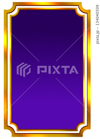 紫色の光沢のあるレトロなフレーム 紫色の光沢のあるレトロなフレーム 134040509