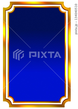 青色の光沢のあるレトロなフレーム 134040510