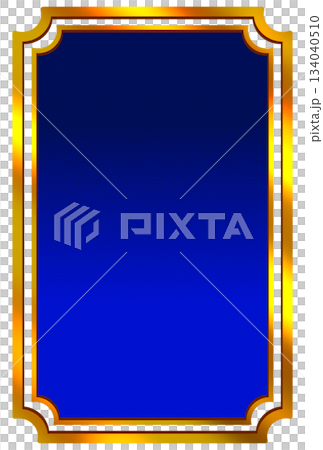青色の光沢のあるレトロなフレーム 134040510
