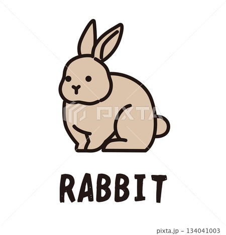 ウサギのアイコンイラスト 134041003
