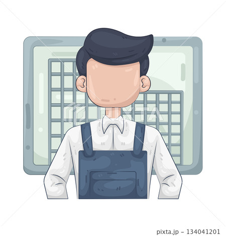 Illustration of architect Illustration of architect 134041201