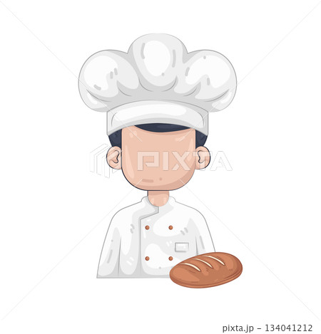 Illustration of baker  134041212