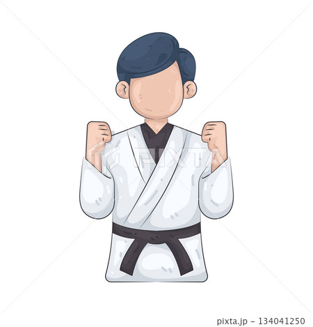 Illustration of martial art Illustration of martial art 134041250