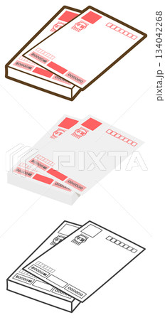 年賀状（宛名面） 134042268