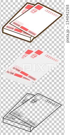 年賀状（宛名面） 134042268