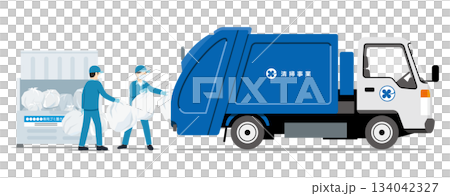 Garbage collection box, garbage collector and staff 02 134042327