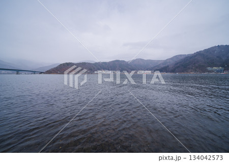 河口湖の美しい風景 134042573