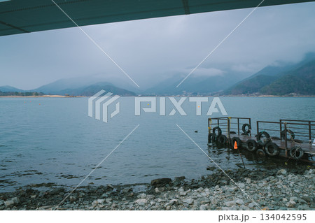 河口湖の美しい風景 134042595