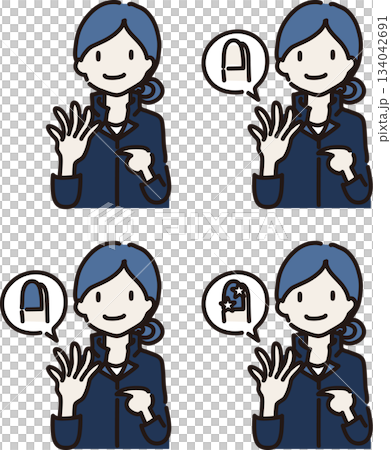 解釋工作服裝規範的插圖：指甲 134042691