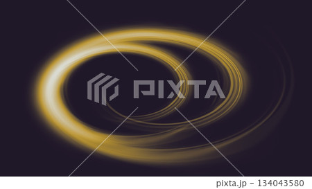 ゴールドのラインアート　背景テクスチャ 134043580