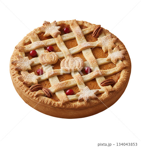 サンクスギビングパンプキンパイ（背景透過） 134043853