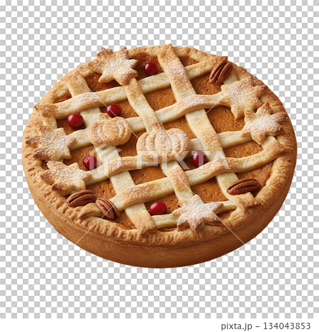 サンクスギビングパンプキンパイ（背景透過） 134043853