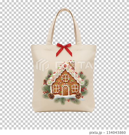 聖誕節手提袋（透明背景） 134043860