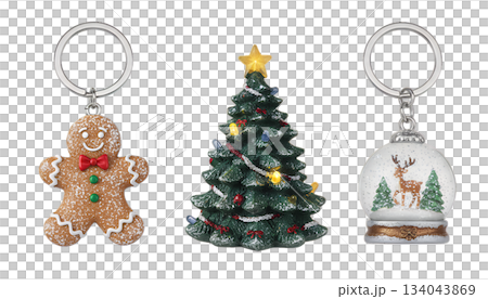 クリスマスキーホルダー＆マグネット（背景透過） 134043869