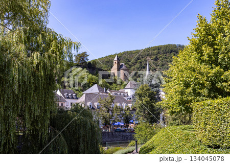 Esch-sur-Sure, Wiltz, Grand-Duche de Luxembourg, September 07, 2025, Scenic village landscape Esch-sur-Sure, Wiltz, Grand-Duche de Luxembourg, September 07, 2025, Scenic village landscape 134045078
