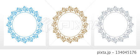 Set of decorative frames Elegant vector element for design in Eastern style, place for text. Floral colored borders. Lace illustration for invitations and greeting cards Set of decorative frames Elegant vector element for design in Eastern style, place for text. Floral colored borders. Lace illustration for invitations and greeting cards 134045176
