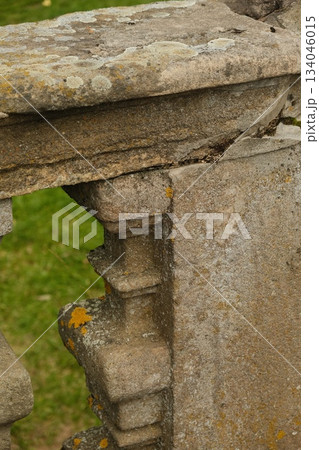 Ancient Stone Texture Weathered Architectural Detail 134046015