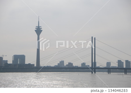 Hamburg Harbor Skyline With Television Tower Hamburg Harbor Skyline With Television Tower 134046283