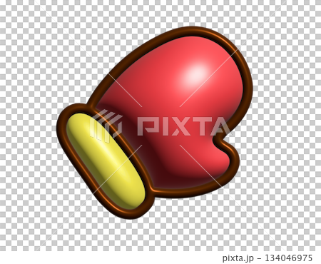 This colorful mitten illustration is perfect for winter-themed designs and projects, adding a touch of warmth and cheer This colorful mitten illustration is perfect for winter-themed designs and projects, adding a touch of warmth and cheer 134046975