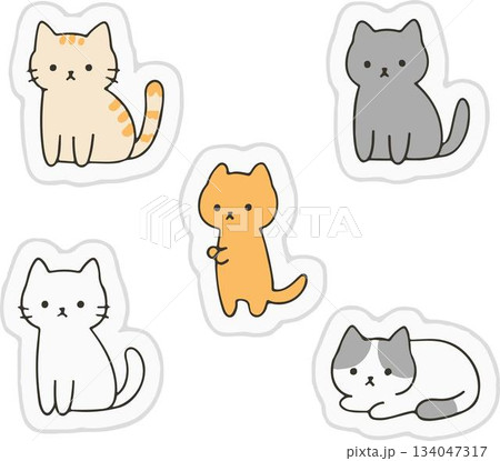 set of cats 134047317