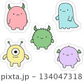 set of cute cartoon monsters 134047318