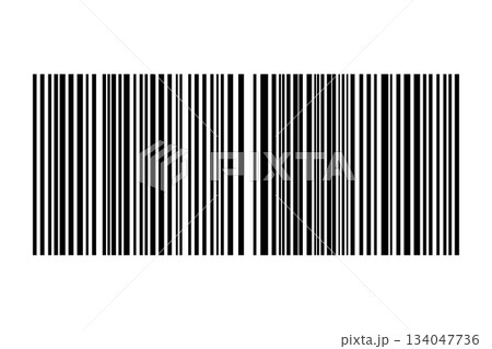 Barcode isolated on white background. Code stripes sticker. Barcode labels, customers qr code 134047736