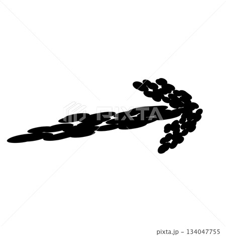 Business element icon in doodle style, arrow, infographic. Isolated vector illustration design. Hand drown business icon. Business idea concept 134047755