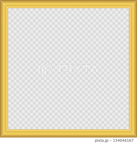 Squared golden vintage textured wooden frame for your design. Vintage cover. Place for text. Vintage antique gold beautiful frames for paintings or photographs. Template vector illustration Squared golden vintage textured wooden frame for your design. Vintage cover. Place for text. Vintage antique gold beautiful frames for paintings or photographs. Template vector illustration 134048167