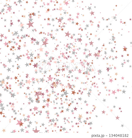Color stars confetti background. Splash effect banner. Vector abstract illustration with blurred drops of rain for wallpaper, wrapping paper, backdrop, poster, card etc 134048182